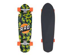 RAD COMPLETE SKATEBOARD CALI CRUISER - CAMO CLASSIC CAMO 9.125